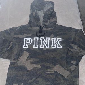 PINK Camo Pullover